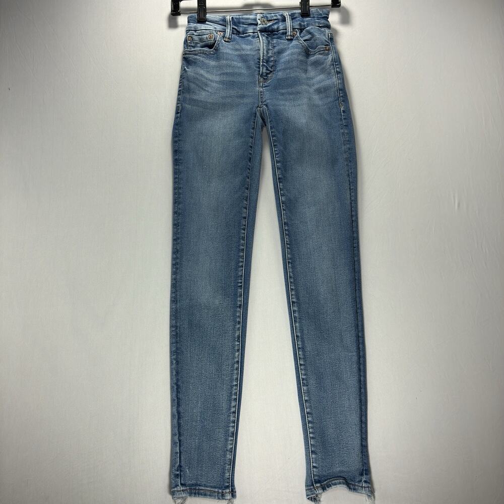 American Eagle Jeans women’s Luxe Stretch Jegging 000 Light Wash High Rise Slim